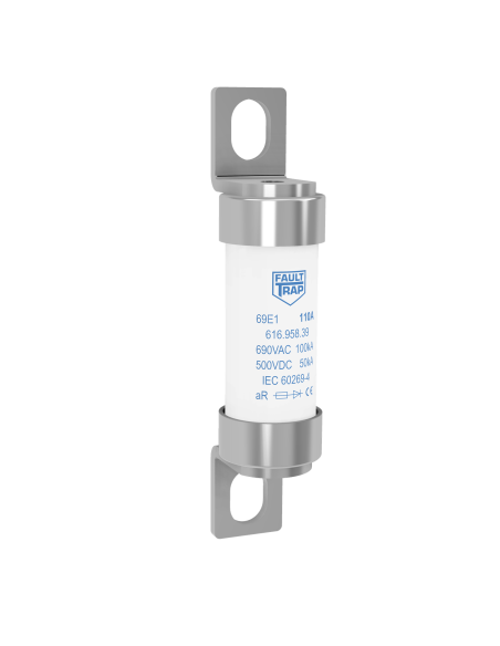 Fuse BS 690VAC/500VDC aR 45A 17x77mm fixing centres 63mm