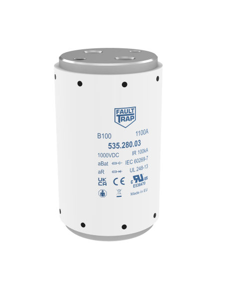 Fuse 1000VDC aBat/aR 1000A 63x106mm 2x M12 flush end terminals