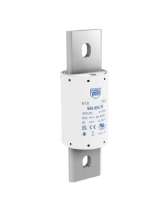 Fuse 1000VDC aBat/aR 600A 63x203mm silver plated axial terminals, fixing centres 152mm