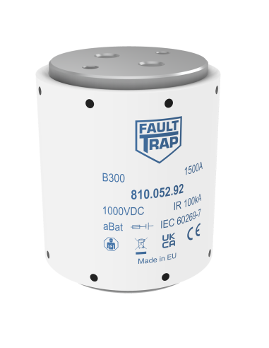Fuse 1000VDC aBat 1500A 89x106mm 2x M12 flush end terminals