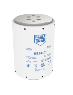 Fuse 1500VDC aBat 900A 103x144mm 4x M10 flush end terminals and microswitch adapter