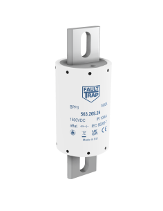 Fuse 1500VDC aBat 1100A 76x215mm axial terminals, fixing centres 171mm