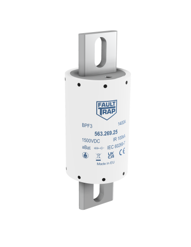 Fuse 1500VDC aBat 1100A 76x215mm axial terminals, fixing centres 171mm