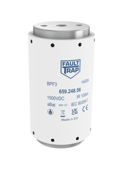 Fuse 1500VDC aBat 800A 76x140mm M12 flush end terminals