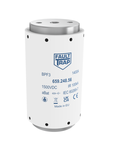 Fuse 1500VDC aBat 900A 76x140mm M12 flush end terminals