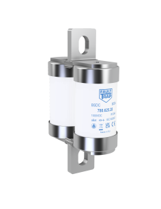 Fuse 1000VDC aBat/aR 600A 2x38x127mm axial terminals, fixing centres 99mm