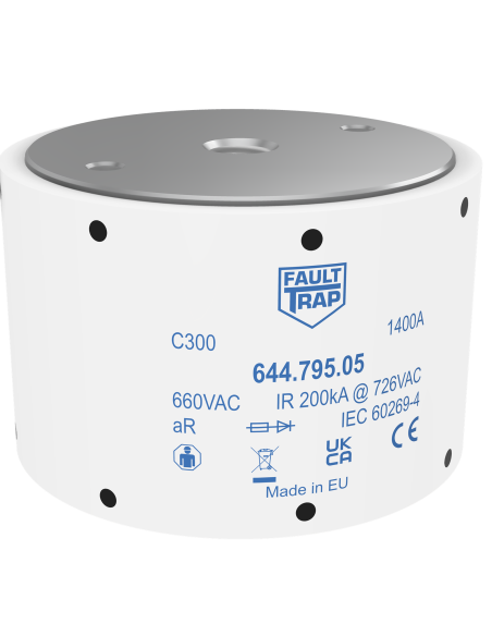 Fuse 690VAC aR 1400A size 3 76x50mm M12 flush end terminals