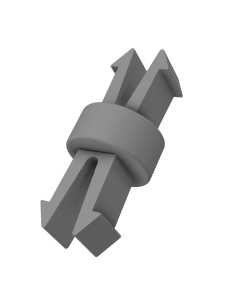 Spacer for ZPYT 22x65mm fuse holders 2DIN