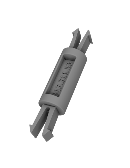 Spacer for ZRDU 22x65mm fuse holders 2DIN