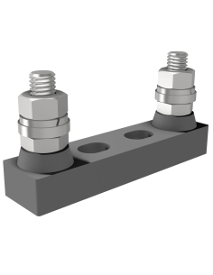 Fuse holder 80VDC 500A for battery fuses with fixing centres 60mm - nuts and washers included