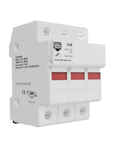 Fuse holder 690VAC/1000VDC 32A 10x38mm 3 poles with ind