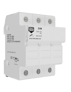 Fuse holder 690VAC/1000VDC 32A 10x38mm 3 poles