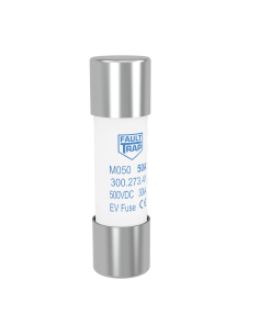 Fuse 500VDC EV-full range 30A 10x38mm surface mount, fixing centres 53mm