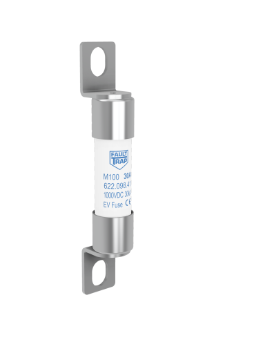 Fuse 1000VDC EV-full range 30A 10x38mm surface mount, fixing centres 53mm