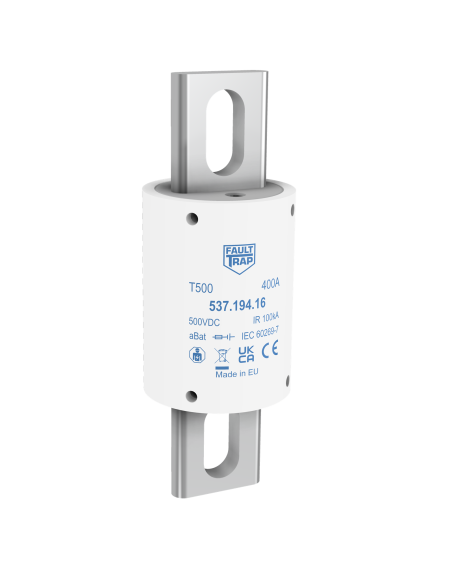 Fuse 500VDC aBat 160A 38x109mm fixing centres 80mm