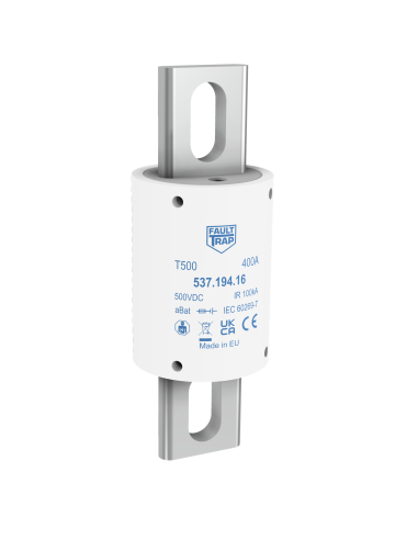 Fuse 500VDC aBat 400A 38x109mm fixing centres 80mm