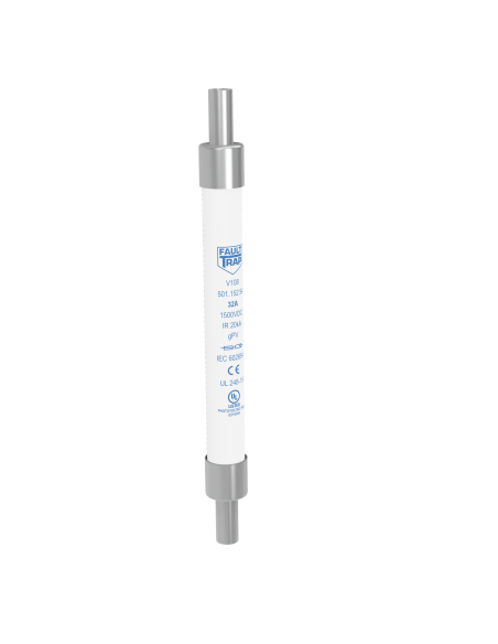 Fuse 1500VDC gPV 3A 10x85mm in-line terminals