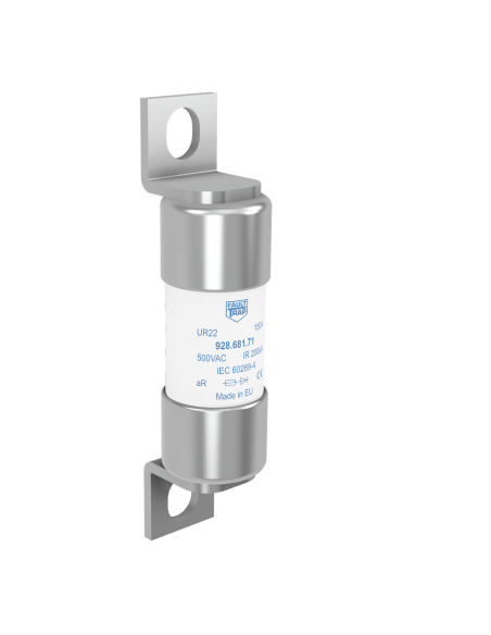 Fuse 500VAC IEC/550VAC UL aR 135A 22x58mm surface mount, fixing centres 80mm