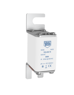 Fuse 690VAC/700VDC aR 63A DIN00/80 with indicator and without lug for microswitch fitting - fixing centres 80mm