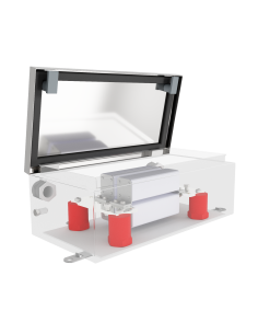 On-board fuse box for metro with fuses 1800VDC 2x800A, IP65, AISI304L steel 2