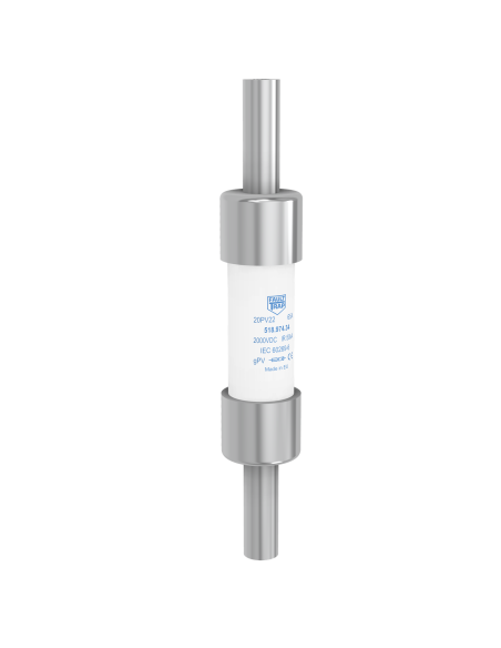 Fuse 2000VDC gPV 65A 22x85mm in-line aluminum terminals 6AWG