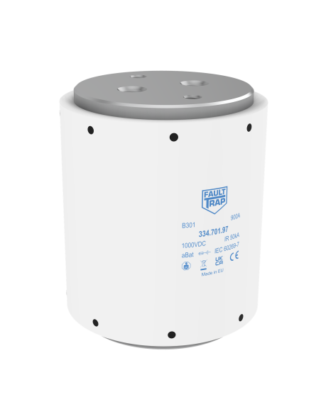 Fuse 1000VDC aBat 900A 89x106mm 2x M12 flush end terminals