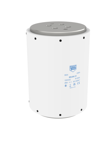 Fuse 1500VDC aBat 1400A 103x144mm 4x M10 flush end terminals and microswitch adapter