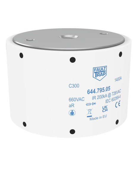 Fuse 690VAC aR 1100A size 3 76x50mm M12 flush end terminals