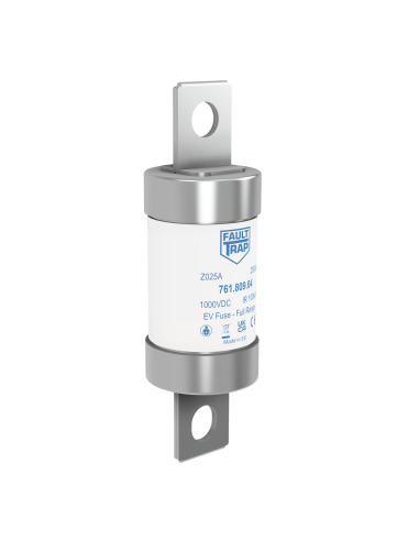 Fuse for automotive 1000V DC EV-full range 100A 37x123mm axial terminals, fixing centres 100mm