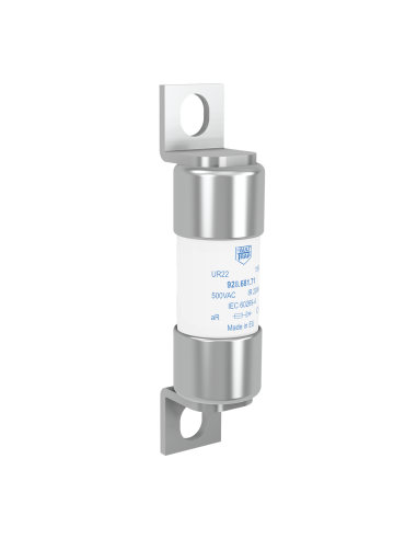 Fuse 500VAC IEC/550VAC UL aR 63A 22x58mm surface mount, fixing centres 80mm