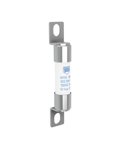 Fuse 1000VDC EV-full range 12A 10x38mm surface mount, fixing centres 53mm