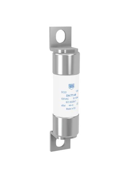 Fuse 1000VDC aBat 63A 22x65mm surface mount, fixing centres 87mm