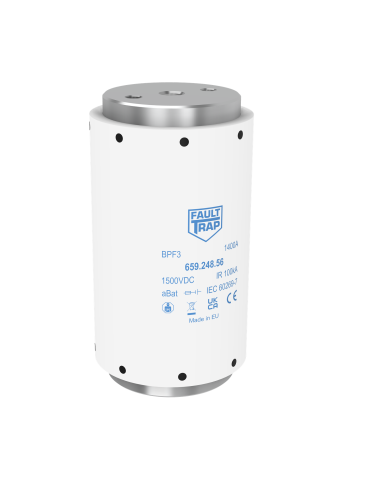 Fuse 1500VDC aBat 1400A 76x140mm M12 flush end terminals