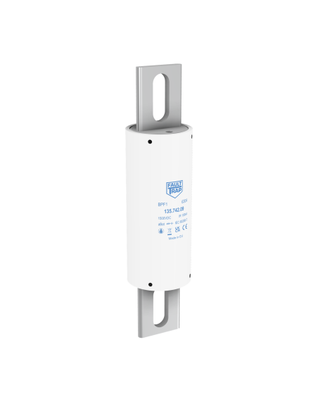 Fuse 1500VDC aBat 400A 50x215mm axial terminals, fixing centres 168mm