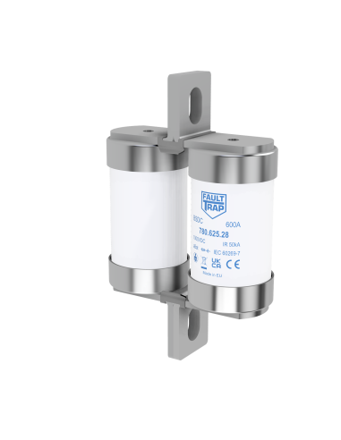 Fuse 1000VDC aBat  500A 38x127mm axial terminals, fixing centres 99mm