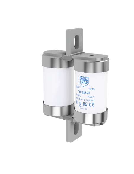 Fuse 1000VDC aBat  500A 38x127mm axial terminals, fixing centres 99mm