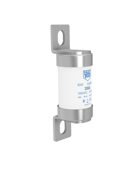 Fuse 1000VDC aBat 100A 38x127mm surface mount, fixing centres 99mm