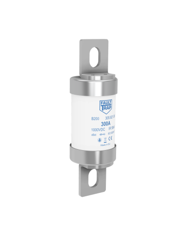 Fuse 1000VDC aBat 300A 38x127mm axial terminals, fixing centres 99mm