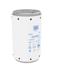 Fuse 1000VDC aBat/aR 630A 63x106mm 2x M12 flush end terminals