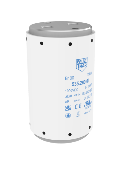 Fuse 1000VDC aBat/aR 1000A 63x106mm 2x M12 flush end terminals