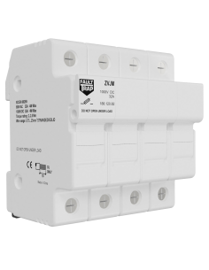 Fuse holder 690VAC/1000VDC 32A 10x38mm 4 poles