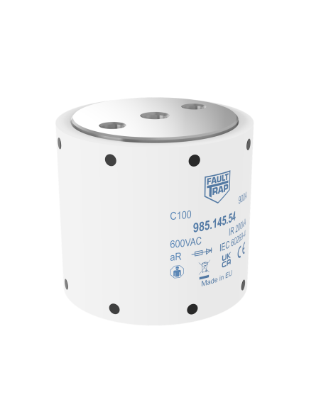 Fuse 600VAC aR 900A size 1 53x50,5mm M8 flush end terminals
