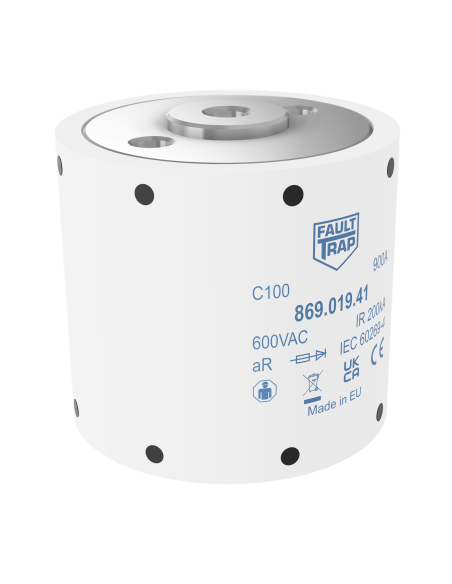 Fuse 690VAC aR 63A size 1 53x52,4mm M8 flush end terminals