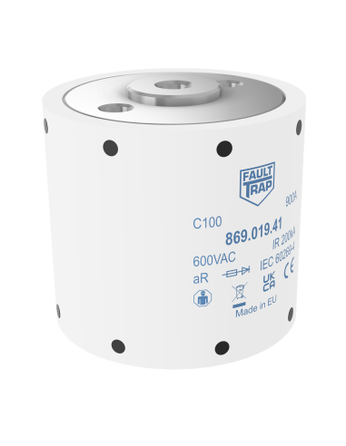 Fuse 690VAC aR 400A size 1 53x52,4mm M8 flush end terminals