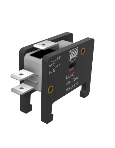 Lateral microswitch for round body fuses